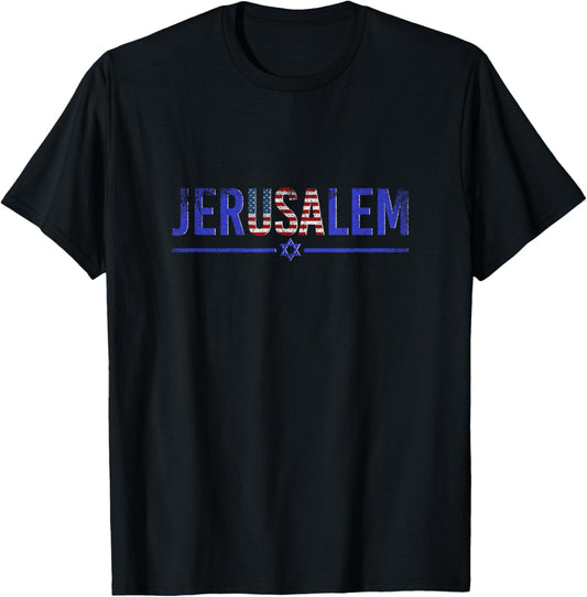 Patriotic Jewish Usa Flag America Israel