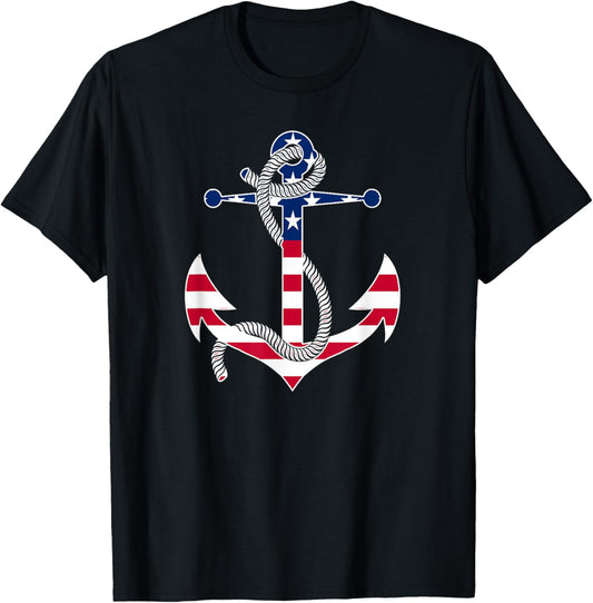 American Flag Patriotic Anchor Memorial Day 4Th Of July