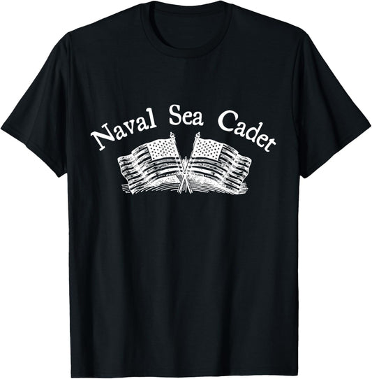 Naval Sea Cadet Nscc Minimal Art American Flag Vintage