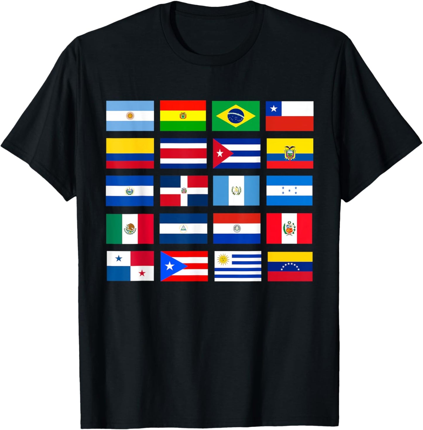 Latin American Flags Hispanic Heritage Month