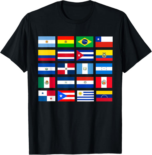 Latin American Flags Hispanic Heritage Month
