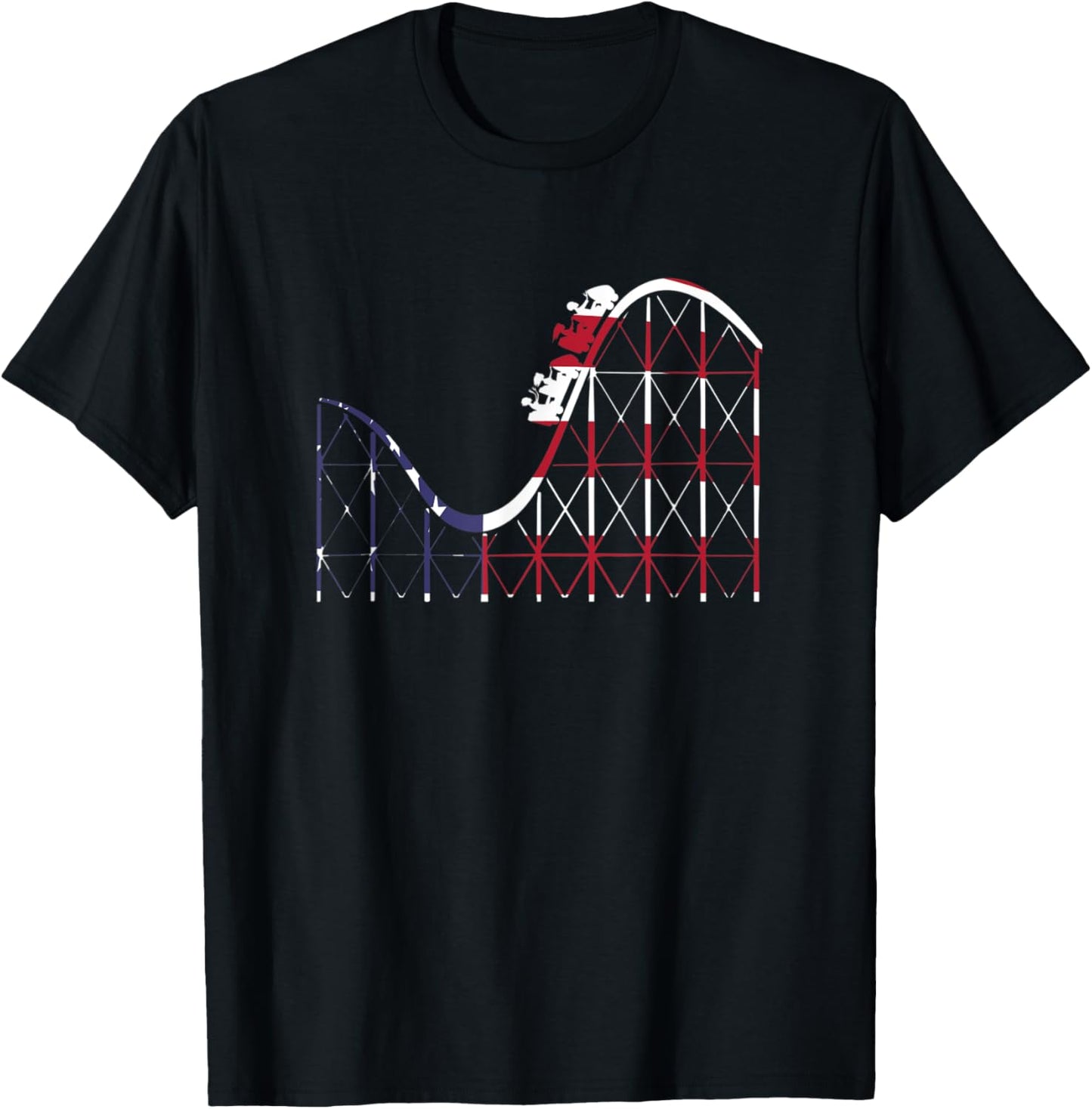 Patriot Usa Rollercoaster Graphic Fun Roller Coaster Apparel