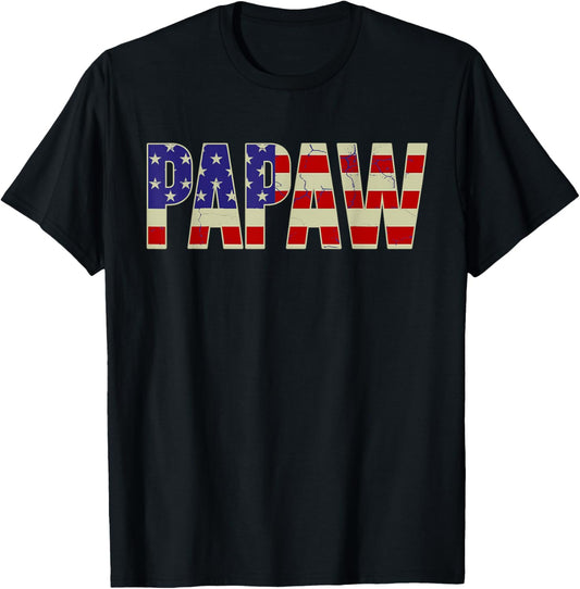 Papaw Bold Patriotic American Flag Fatheru2019S Day Papaw