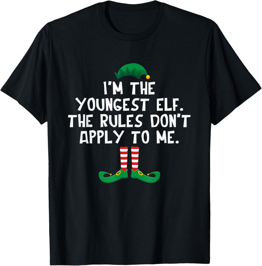 I'm The Youngest Elf Rules Dont Apply Christmas Troublemaker