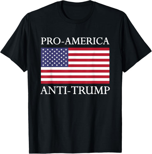 Pro America Anti Trump Shirt American Usa Flag Resist