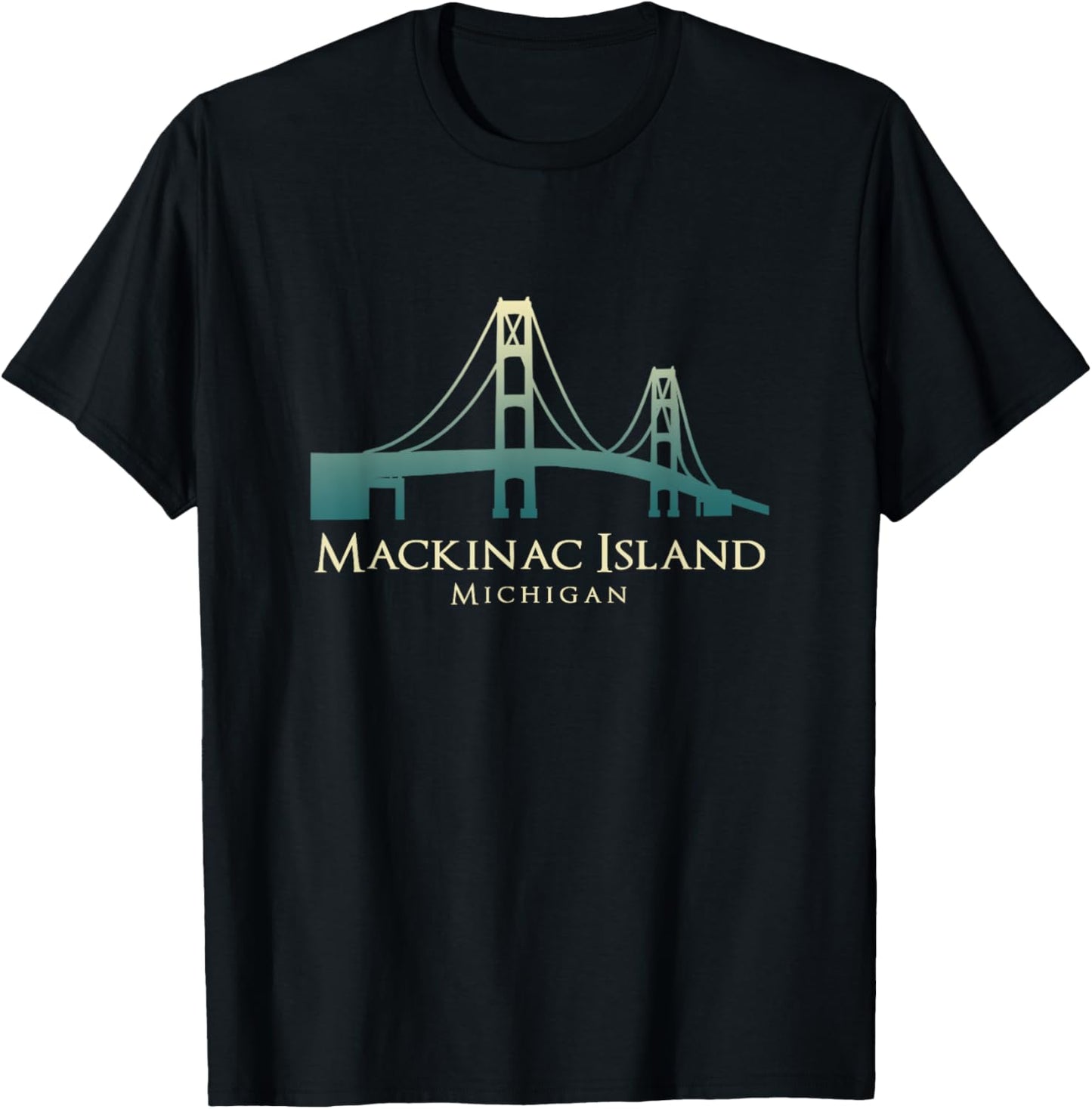 Mackinac Island Michigan Bridge Usa Resort Vacation Souvenir