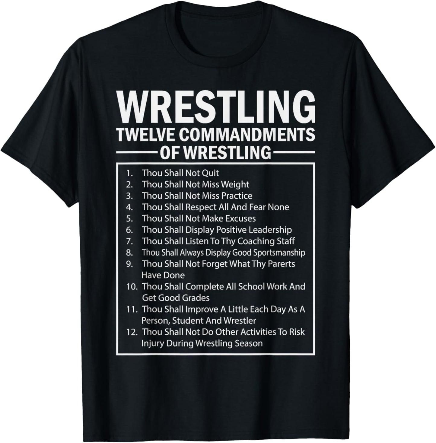 Wrestling Perfect Training Wrestling Twelve Black Unisex-Adults