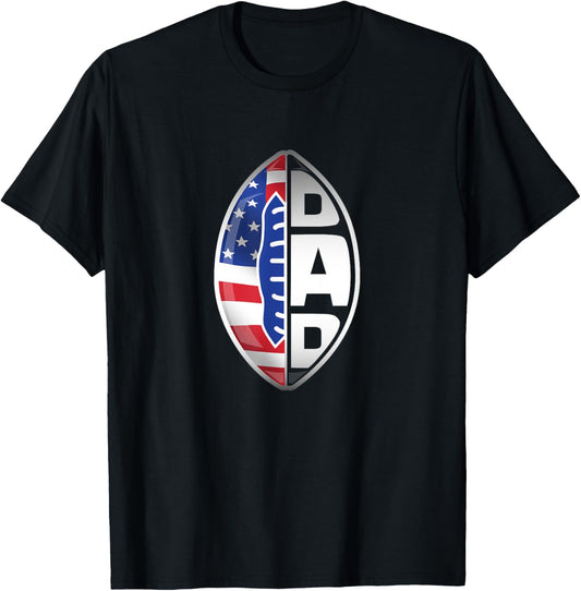 Mens American Football With American Flag Football Dad