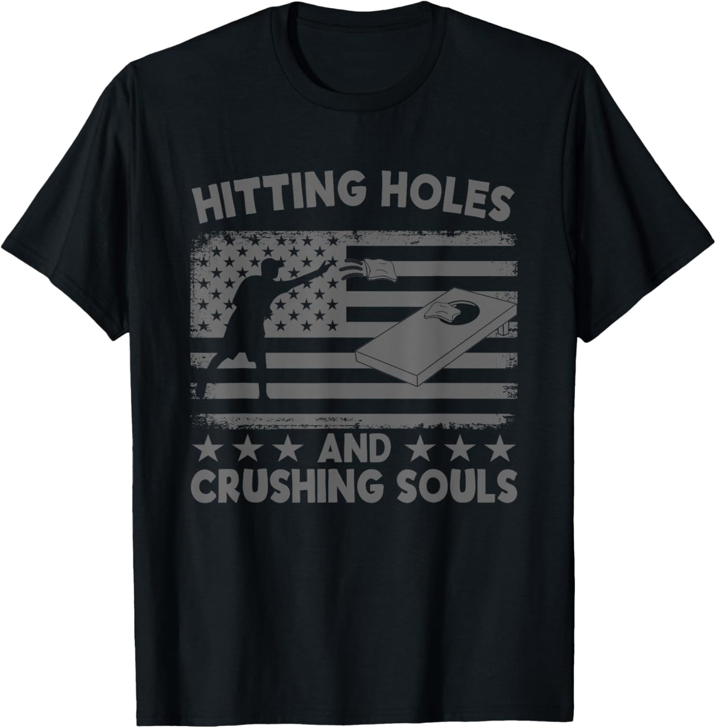 Hitting Cornholes And Crushing Souls Funny Cornhole Team