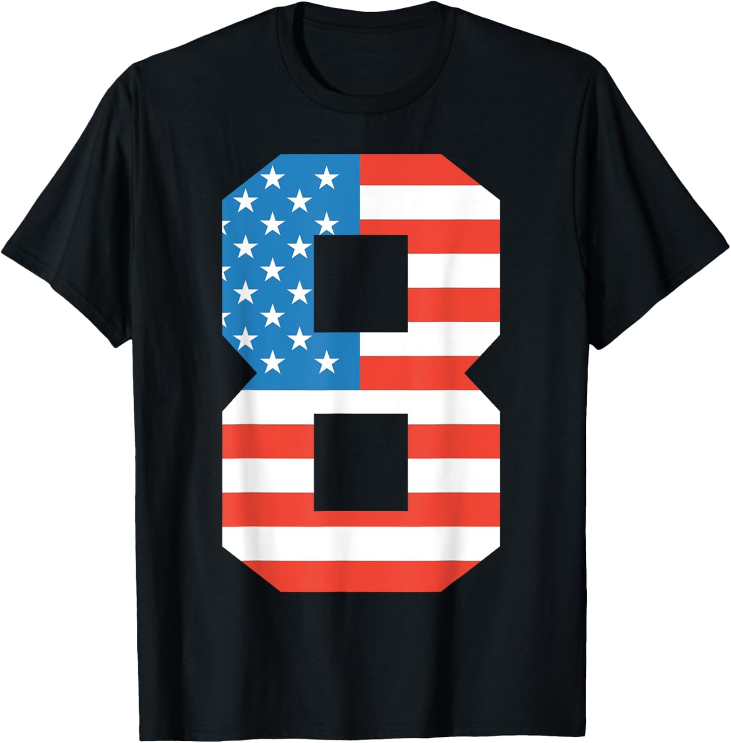 Fun 8Th Birthday Us American Flag 4Th Of July Boy 8 Year Old