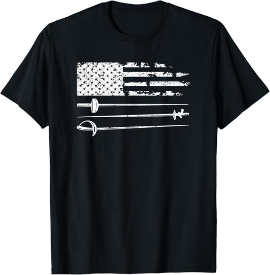 American Fencing Gear Patriotic Usa Flag Fencer 4Th Of July