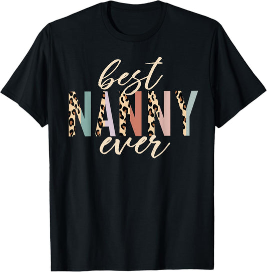 Best Nanny Ever Gifts Leopard Print Mothers Day