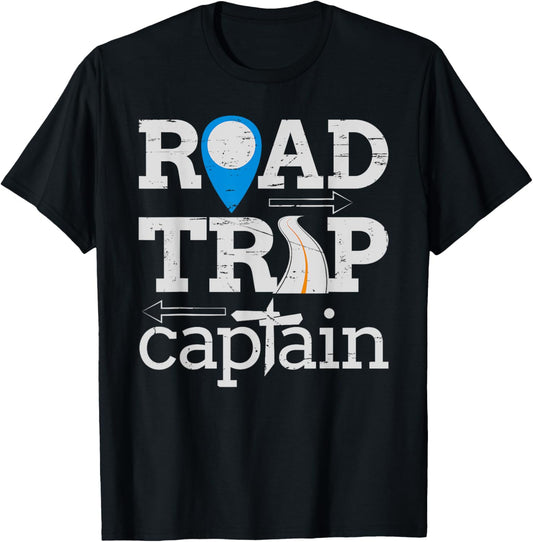 Road Trip Captain T Shirt Outdoor Rv Camping Group Gift