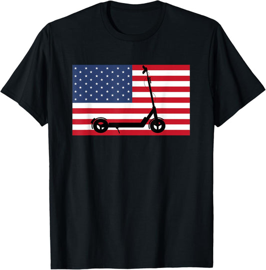 E Scooter Usa Flag Gift Birthday Scooter Women Men