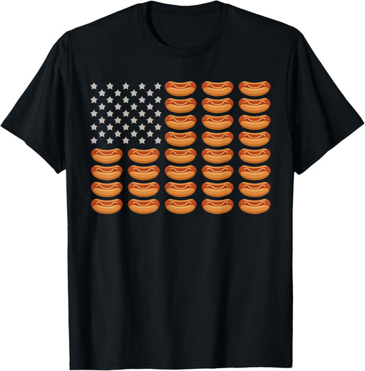 Hot Dog American Flag July 4Th Patriotic Summer Bbq Funny