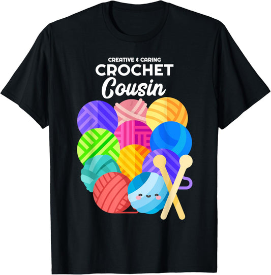 Crochet Cousin Hobby Crocheter Knitter Balls of Yarn