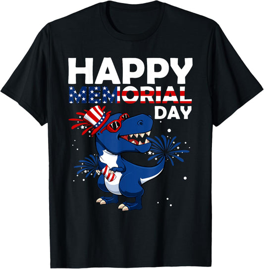 Happy Memorial Day 4Th Of July Dinosaur American Flag Hat