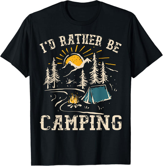Id Rather Be Camping Design Funny Camping Lover Campers