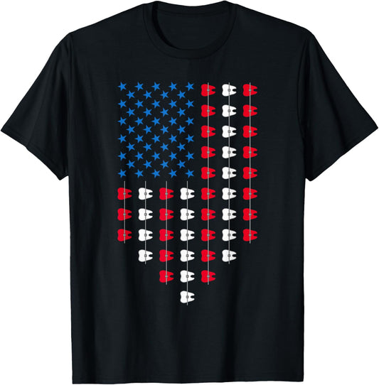 Patriotic Dentist 4Th Of July American Flag Usa Tooth Dental