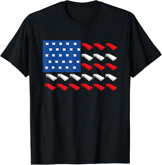 Cornhole American Flag For Player Drinking Team