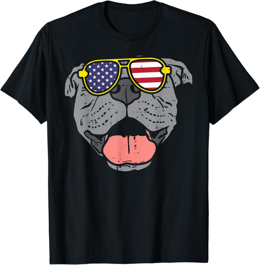 Pitbull Pit American Usa Flag 4Th Of July Fourth Dog