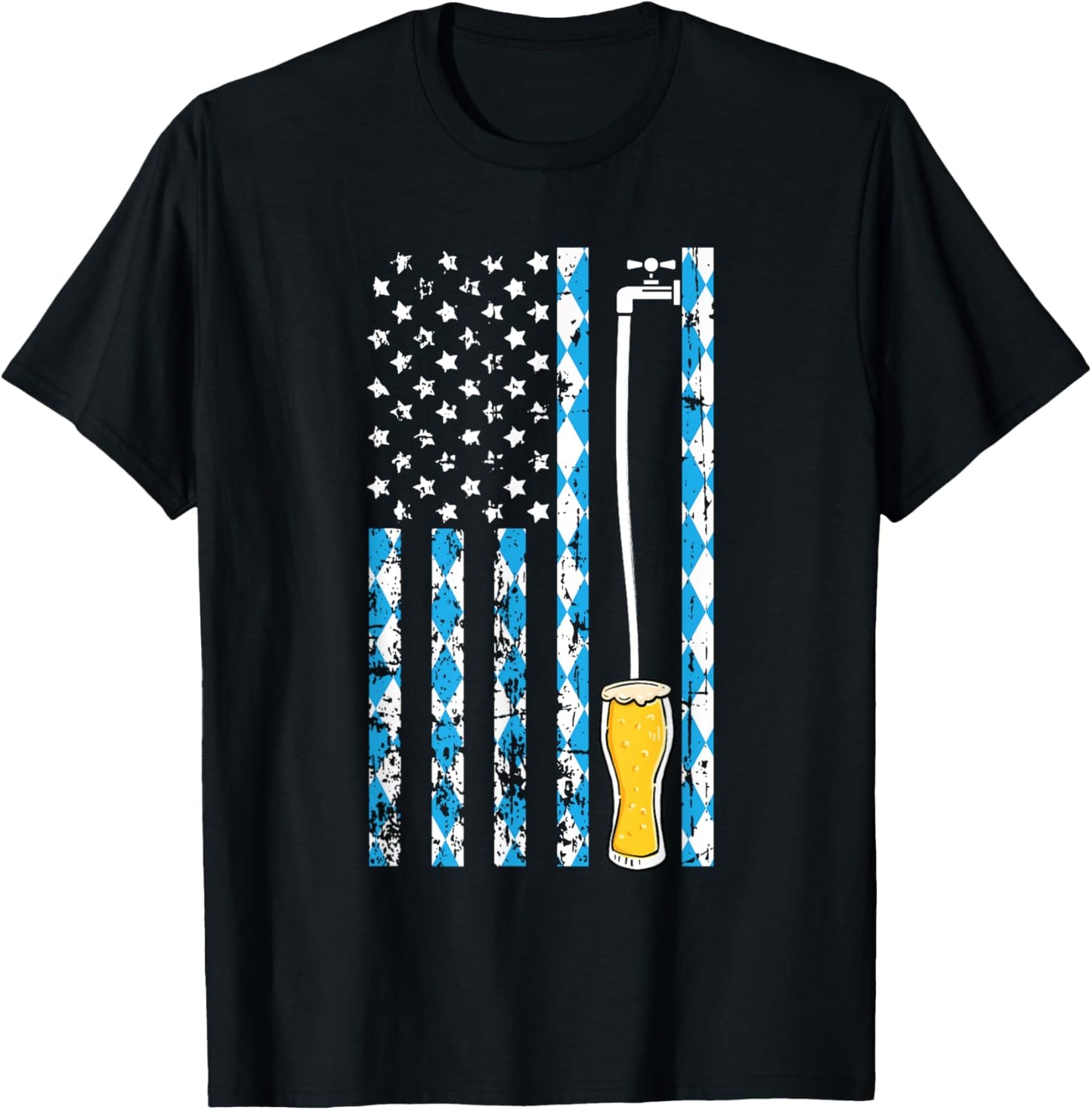 American Flag Oktoberfest Bavarian Pattern German Festival
