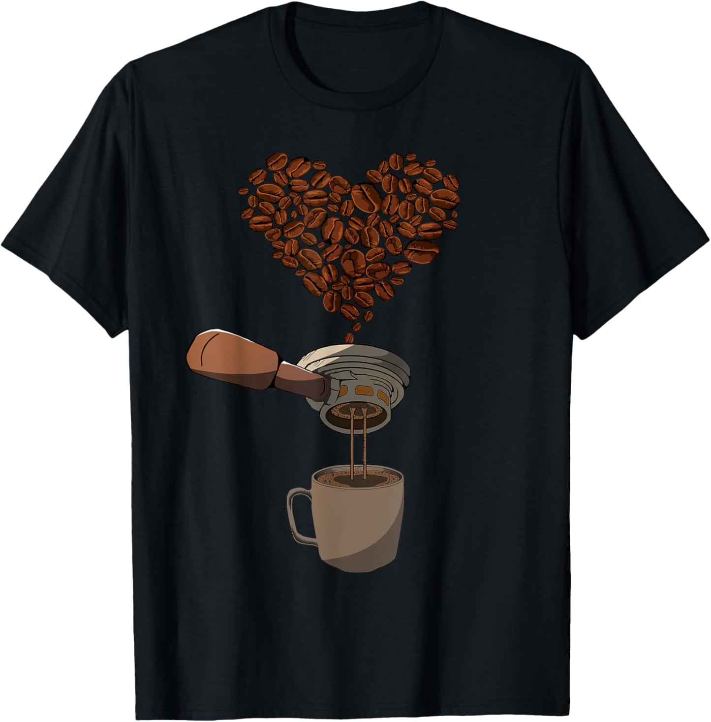 Coffee Beans Heart Barista Espresso Coffeemaker Gift