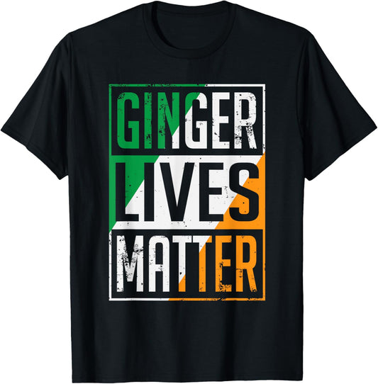 Ginger Lives Matter Irish Flag St Patricks Day Redhead Men
