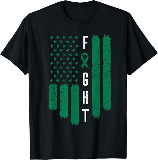 Liver Cancer Awareness Primary Hepatic American Flag Gift