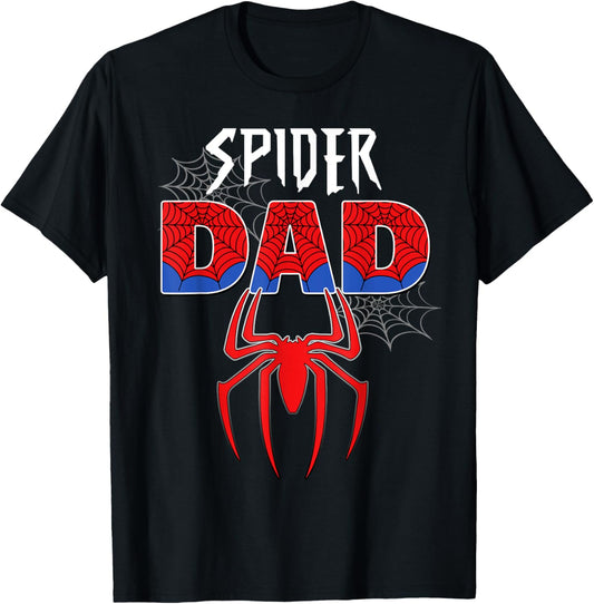 Mens Spider Dad Design Father's Day Matching Family Birthday