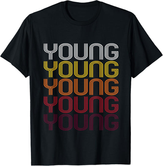 Young Retro Wordmark Pattern   Vintage Style