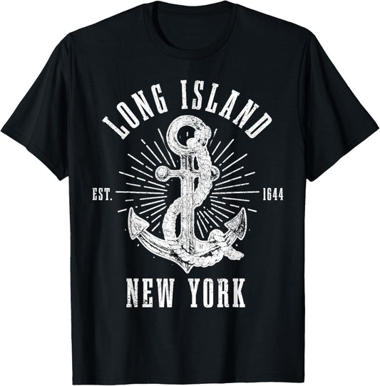 Long Island New York Ny Anchor Usa America Vintage