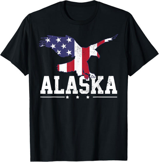 Alaska Usa Flag Vintage Eagle 4Th Of July American Gift