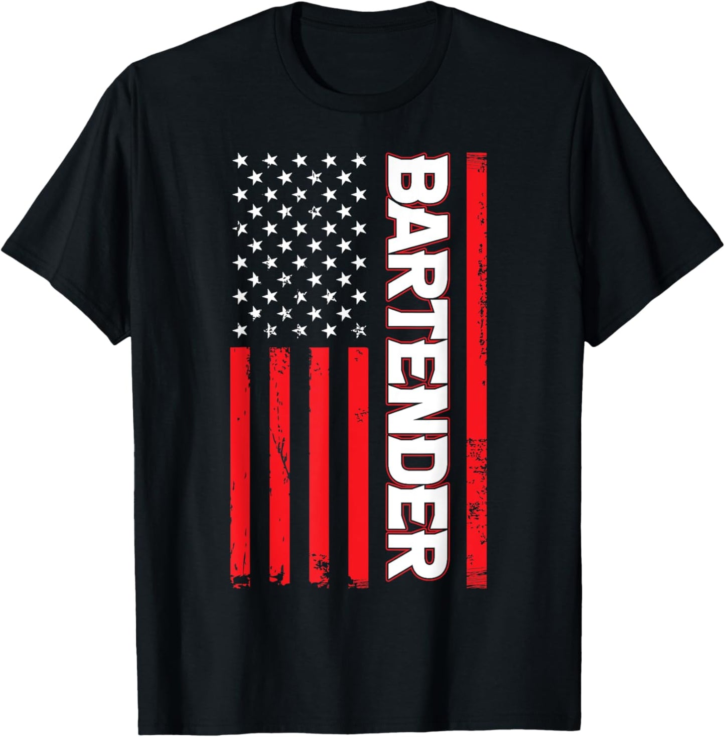Bartender Usa American Flag Patriotic