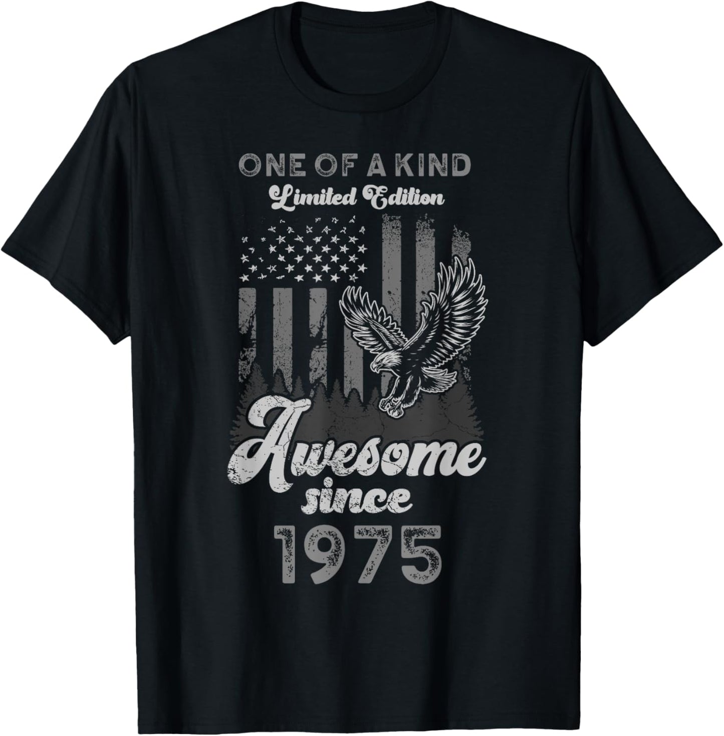 1975 Birthday 50 Years American Flag Patriotic Eagle