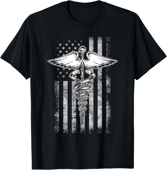 Medical Symbol American Flag