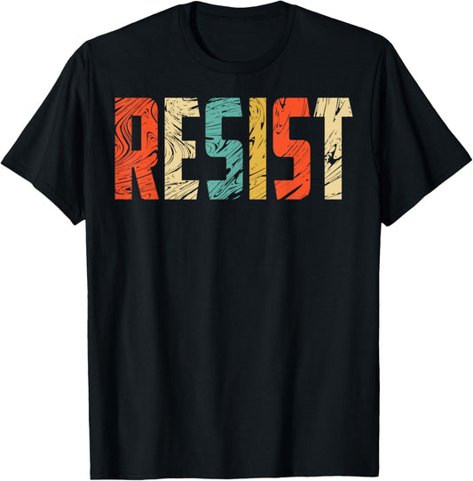 Resist T Shirt Usa Protest Rebel Political Shirts Retro