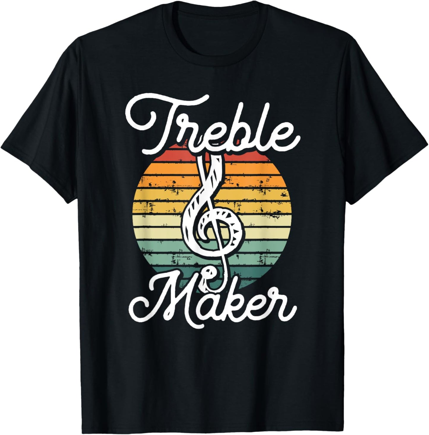 Funny Musician Treble Maker Vintage Distressed Music Theory