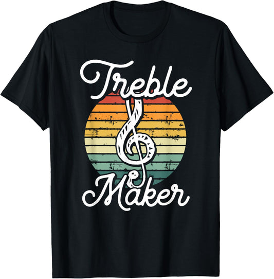 Funny Musician Treble Maker Vintage Distressed Music Theory