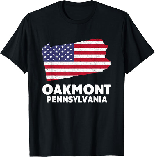 Distressed Patriotic Usa Flag Oakmont Pennsylvania