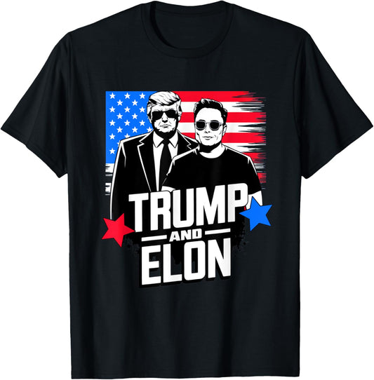 Trump And Elon 2024 Presidential Election American Flag