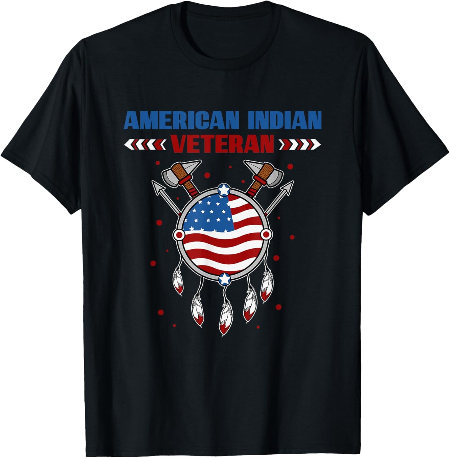 Native American Indian Veteran Usa Flag Patriotic Indigenous
