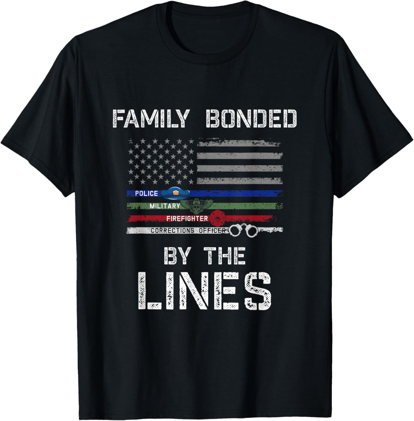 First Responders American Flag Police Military Firefighter