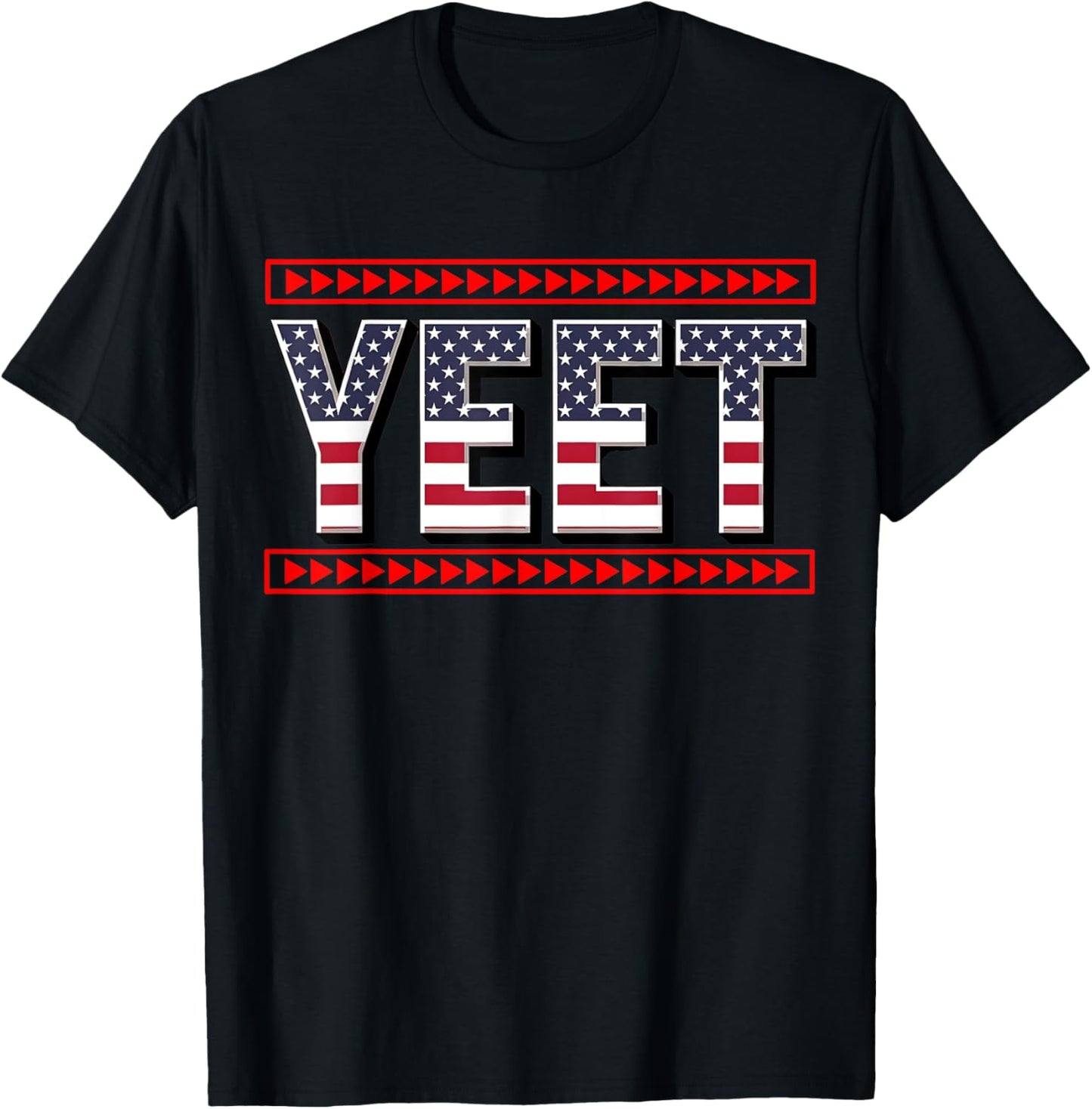 Vintage Yeet Shirt Apparel Saying Funny American Flag Tee