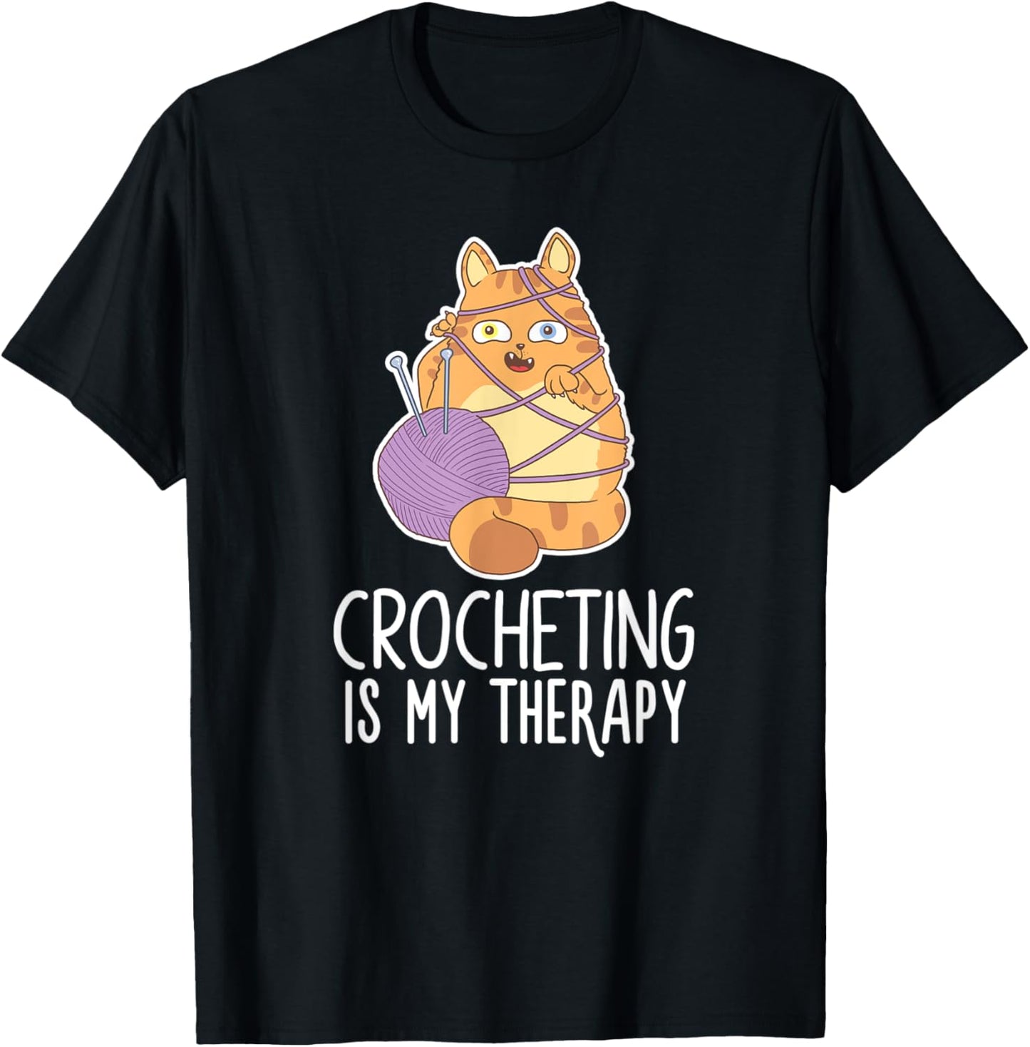 Crocheting Cat Lover Yarn Sewing Knitting Lover