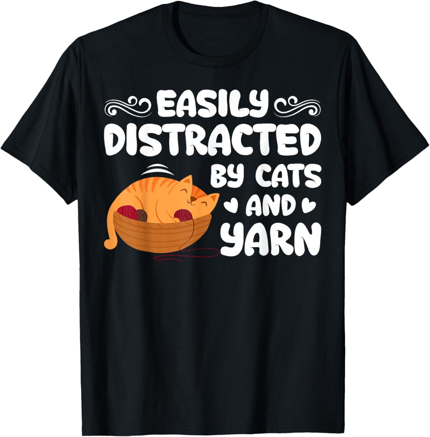 Knitting Yarn Crochet Easily Distracted By Cats And Yarn