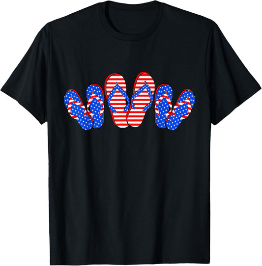 4Th Of July Independence Flip Flops Usa Flag
