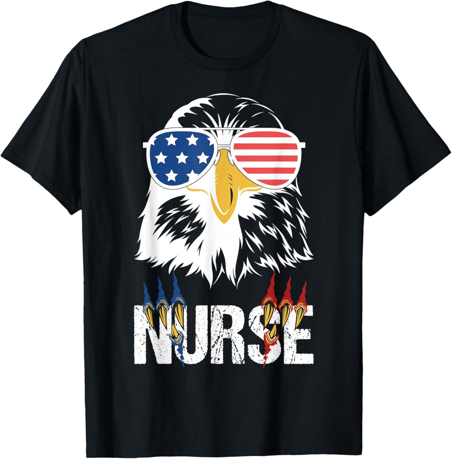 Patriotic Eagle Tee 4Th Of July Usa American Flag Nurse 2023