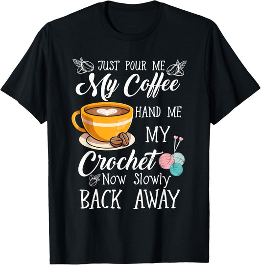 Coffee Crochet Lady Yarn Humour
