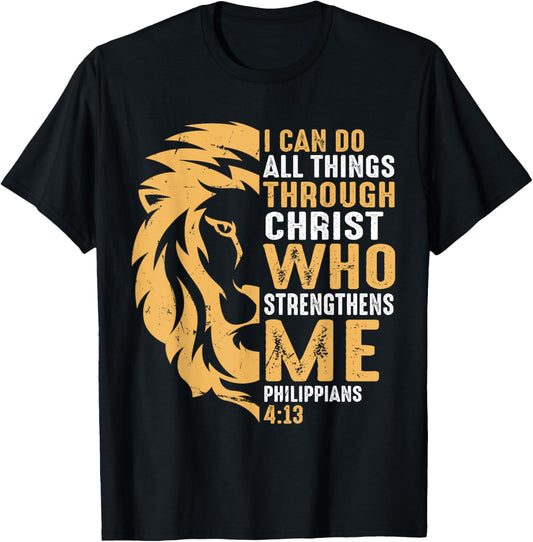 Christian I Can Do All Things Through Christ Lion Faith